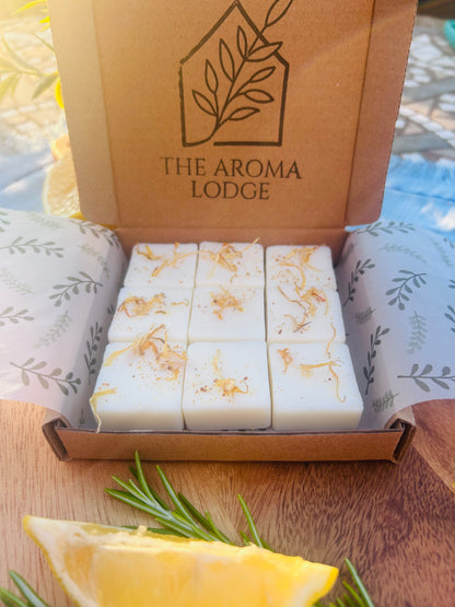 Lemon Grove Soy Wax Melts | Fresh Citrus Scent | Handmade Rustic Wax Melts | Signature Collection | The Aroma Lodge