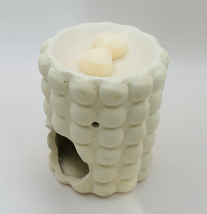 Cream Speckle Bubble Oil & Wax Melt Burner
