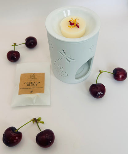 Orchard Blush Soy Wax Melts | Cherry & Vanilla Scent | Handmade on the Isle of Wight