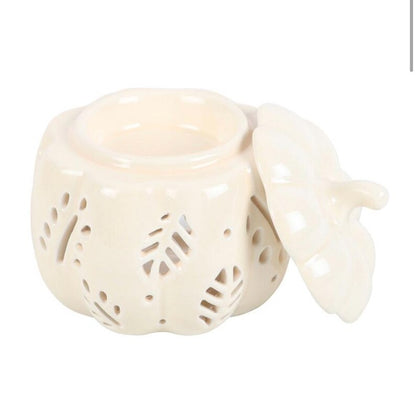 Pumpkin Wax Melt Burner – Orange or Off-White
