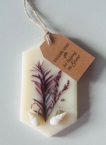Botanical Wax Sachet | Scented Wax Tablet | Thank You | For Mum | For a Friend | Handmade in the UK