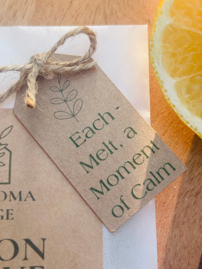 Lemon Grove Soy Wax Melts | Fresh Citrus Scent | Handmade Rustic Wax Melts | Signature Collection | The Aroma Lodge