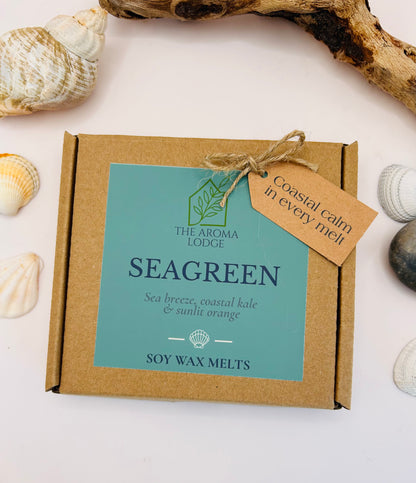 Seagreen Soy Wax Melts – Coastal Calm Scent | Vegan & Handmade in the UK