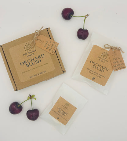 Orchard Blush Soy Wax Melts | Cherry & Vanilla Scent | Handmade on the Isle of Wight