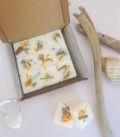 Sea Salt & Timber Soy Wax Melts | Fresh Coastal Scent | Handmade on the Isle of Wight