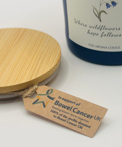 Hope Wild Bluebell Soy Candle | 100% Profits to Bowel Cancer UK