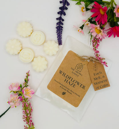Wildflower Haze Soy Wax Melts | Floral Citrus & Woody Scent | Handmade by The Aroma Lodge