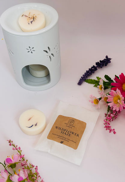 Wildflower Haze Soy Wax Melts | Floral Citrus & Woody Scent | Handmade by The Aroma Lodge