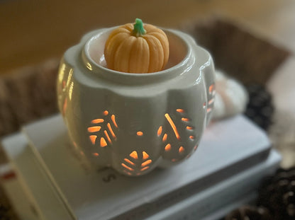 Pumpkin Wax Melt Burner – Orange or Off-White