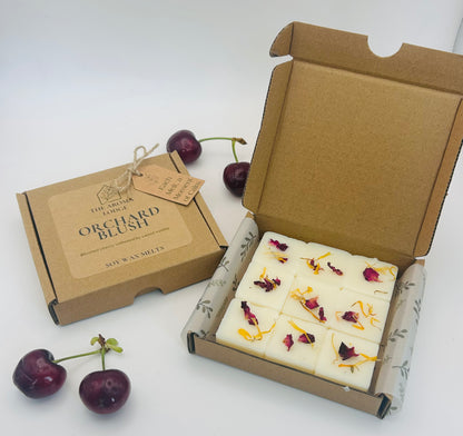 Orchard Blush Soy Wax Melts | Cherry & Vanilla Scent | Handmade on the Isle of Wight
