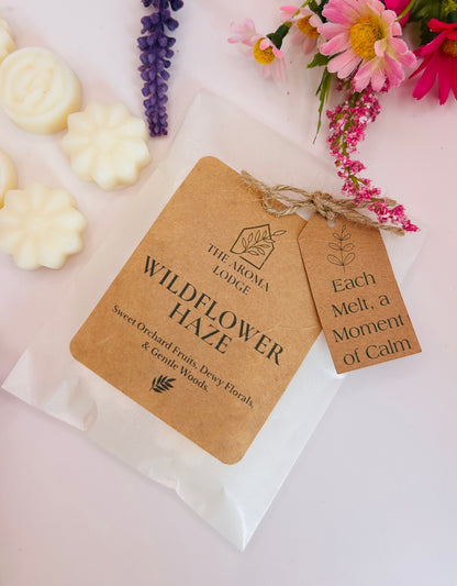 Wildflower Haze Soy Wax Melts | Floral Citrus & Woody Scent | Handmade by The Aroma Lodge