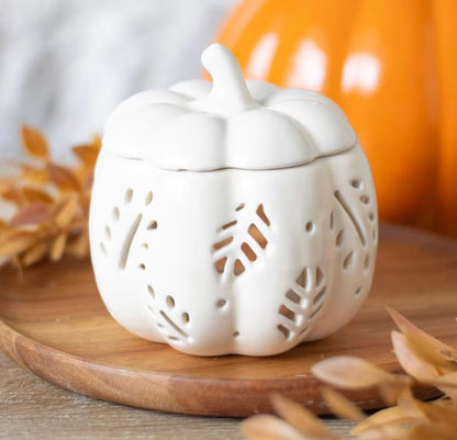 Pumpkin Wax Melt Burner – Orange or Off-White