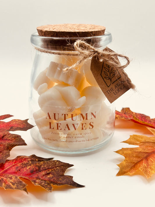 Autumn Leaves Mini Soy Wax Melts – 70g Jar (8 x 6 cm)